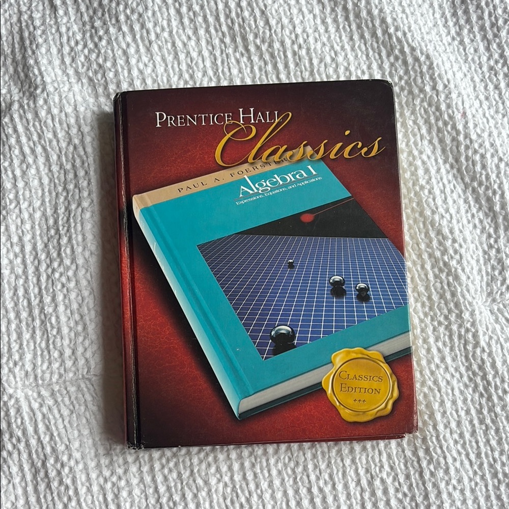 Prentice Hall Algebra Textbook